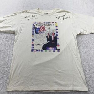 Vintage Gildan Mujibur Sirajul USA Tour Graphic T Shirt XL 1995 "It's Very Nice"